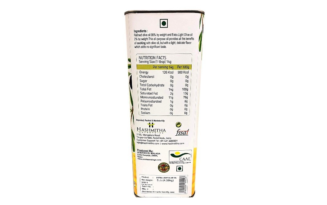 Kinsfolk Extra Light Olive Oil   Tin  5 litre
